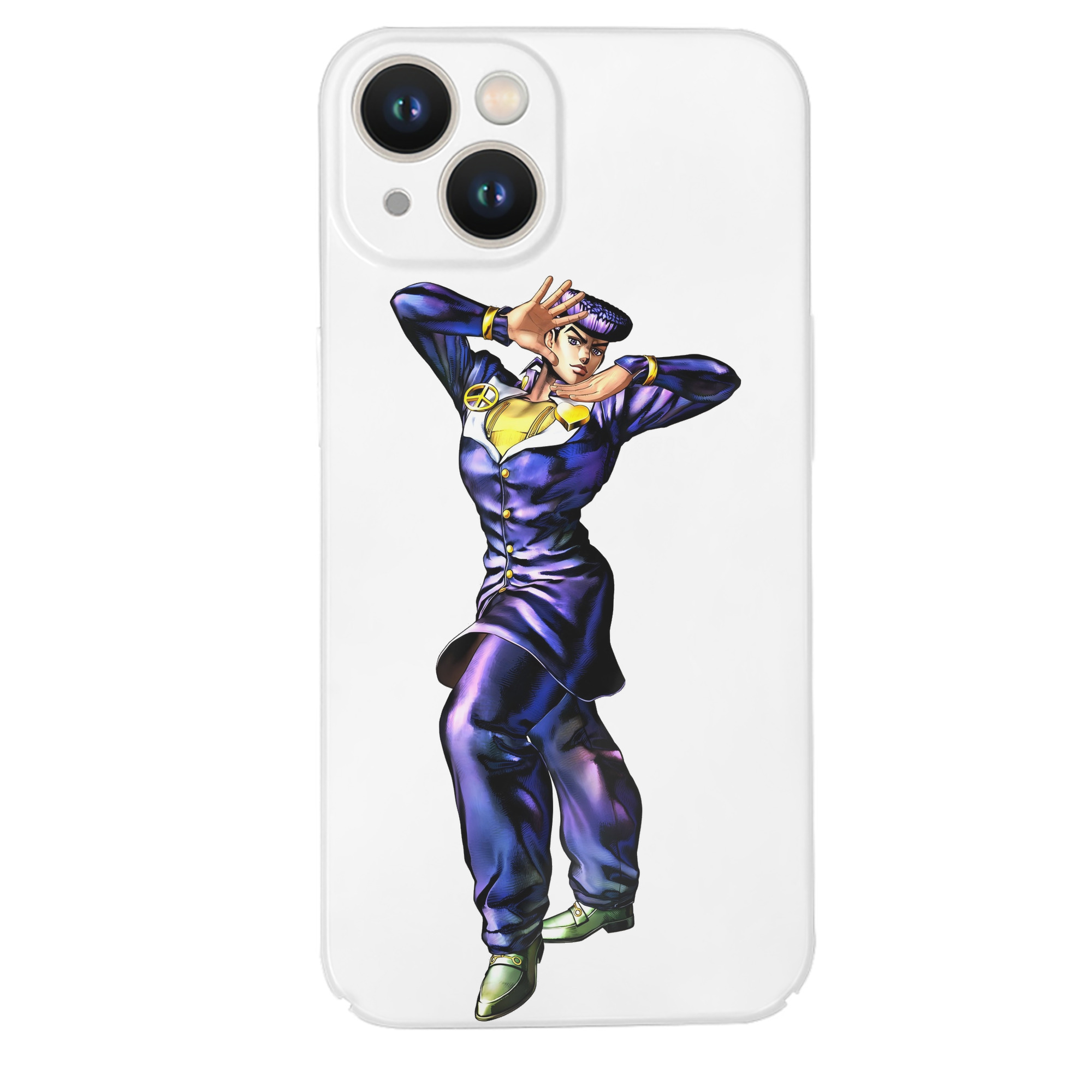 （画像用） ジョジョの奇妙な冒険 ひがしかた じょうすけ JoJo's Bizarre Adventure Higashikata Josuke 【iPhone 14シリーズ対応】ハードケース